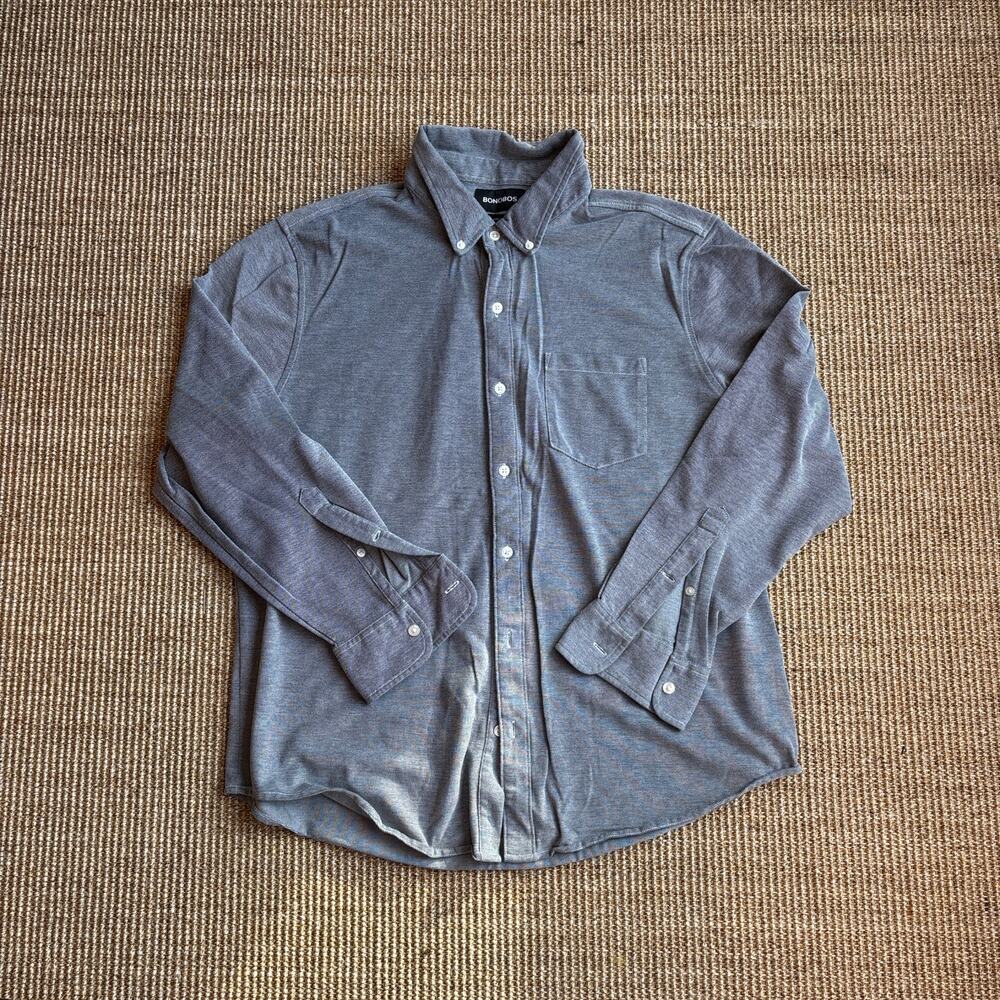 🩶 Bonobos Standard Fit Button Down Shirt | Size XL | Greyish Blue